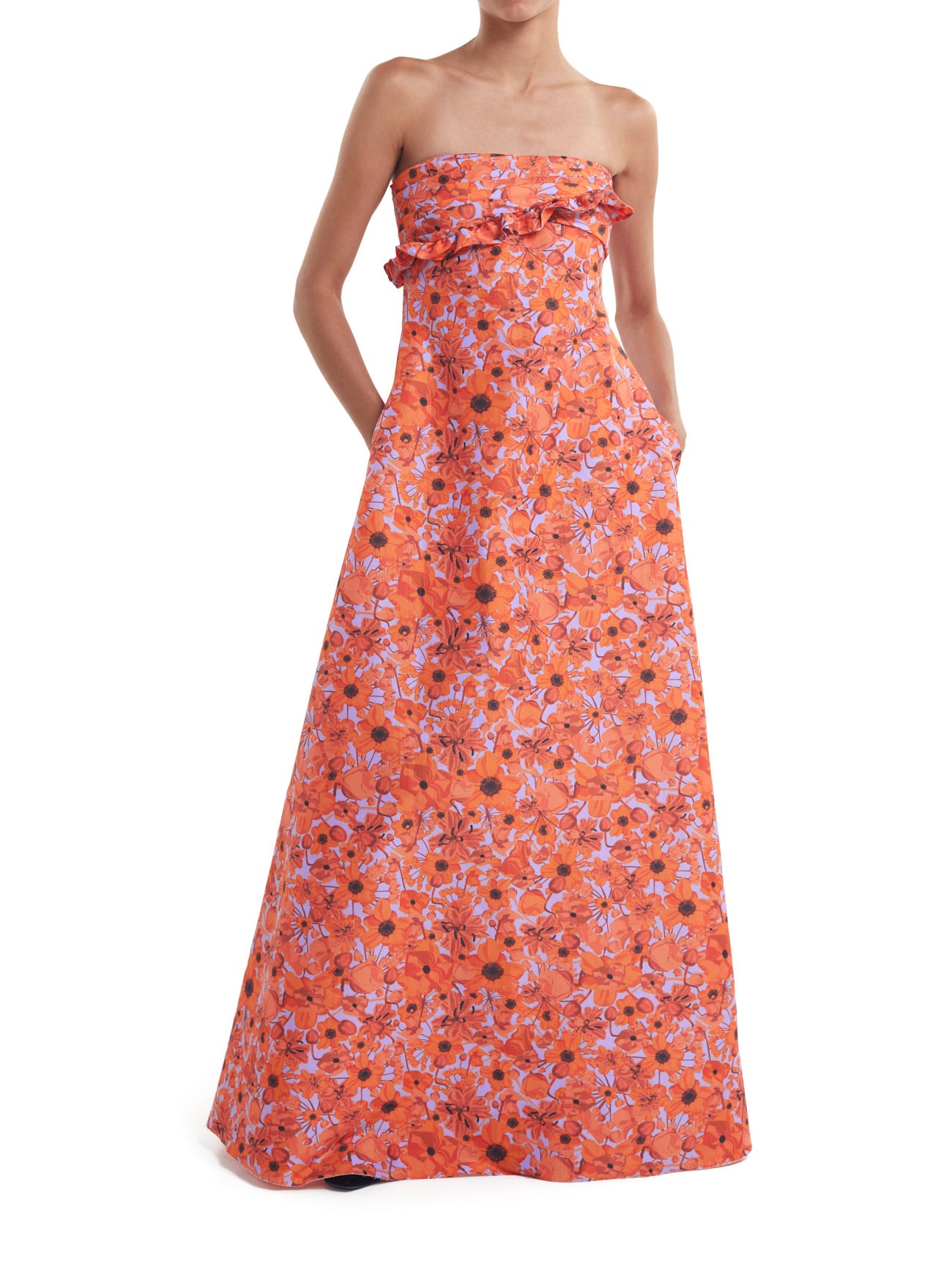 kika vargas orange dress Kika Vargas