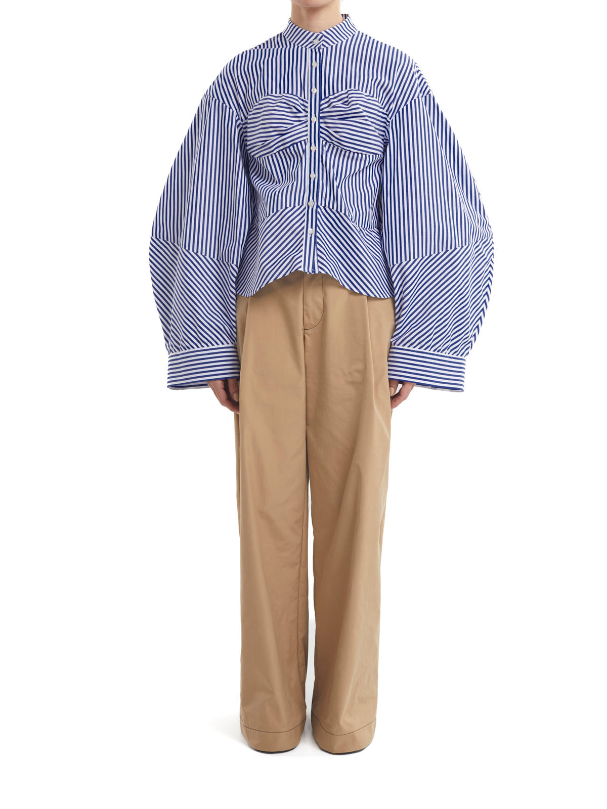 Rigoberta Top Blue Stripes Cotton