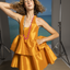 Valeria Dress Orange Taffeta