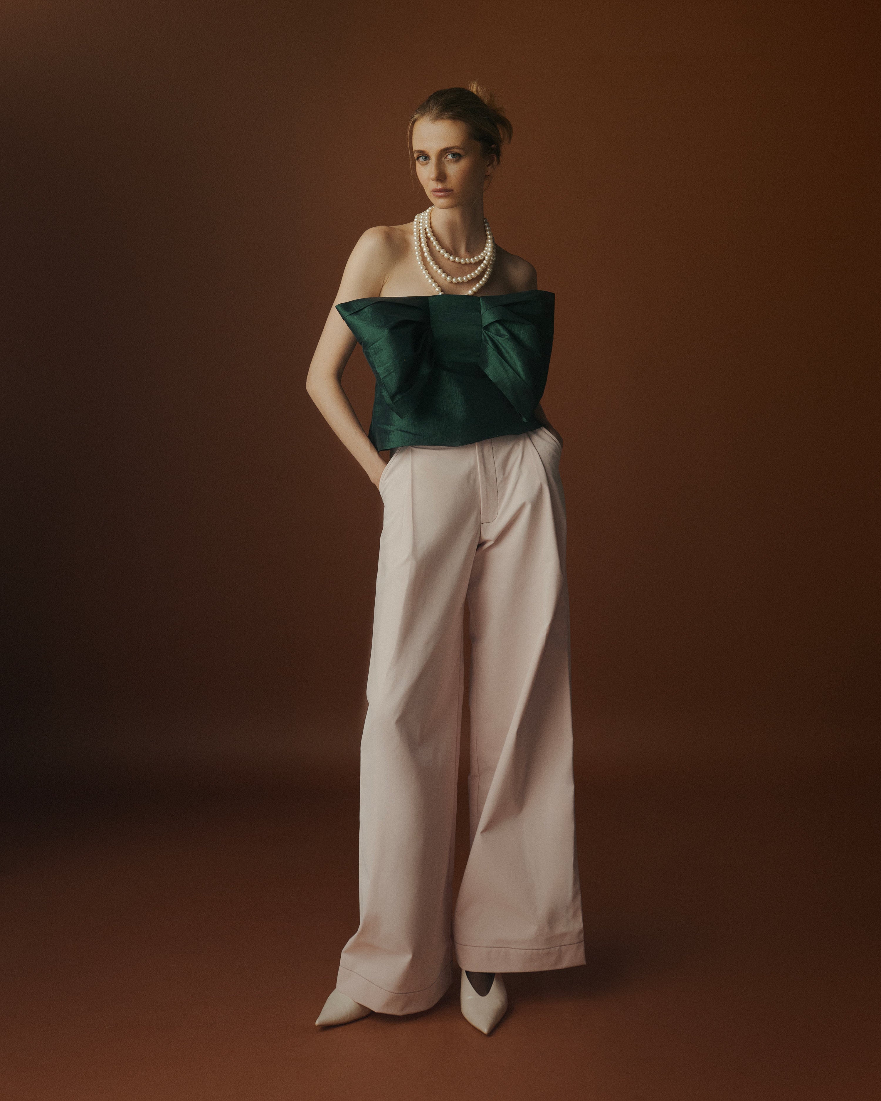ジャケット・アウター Kika Vargas Louise ruffled blouse xs Kika Vargas Neutral Nia Ruffled Cropped Blouse - Women's