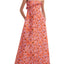 Judy Dress Orange Daisy Taffeta