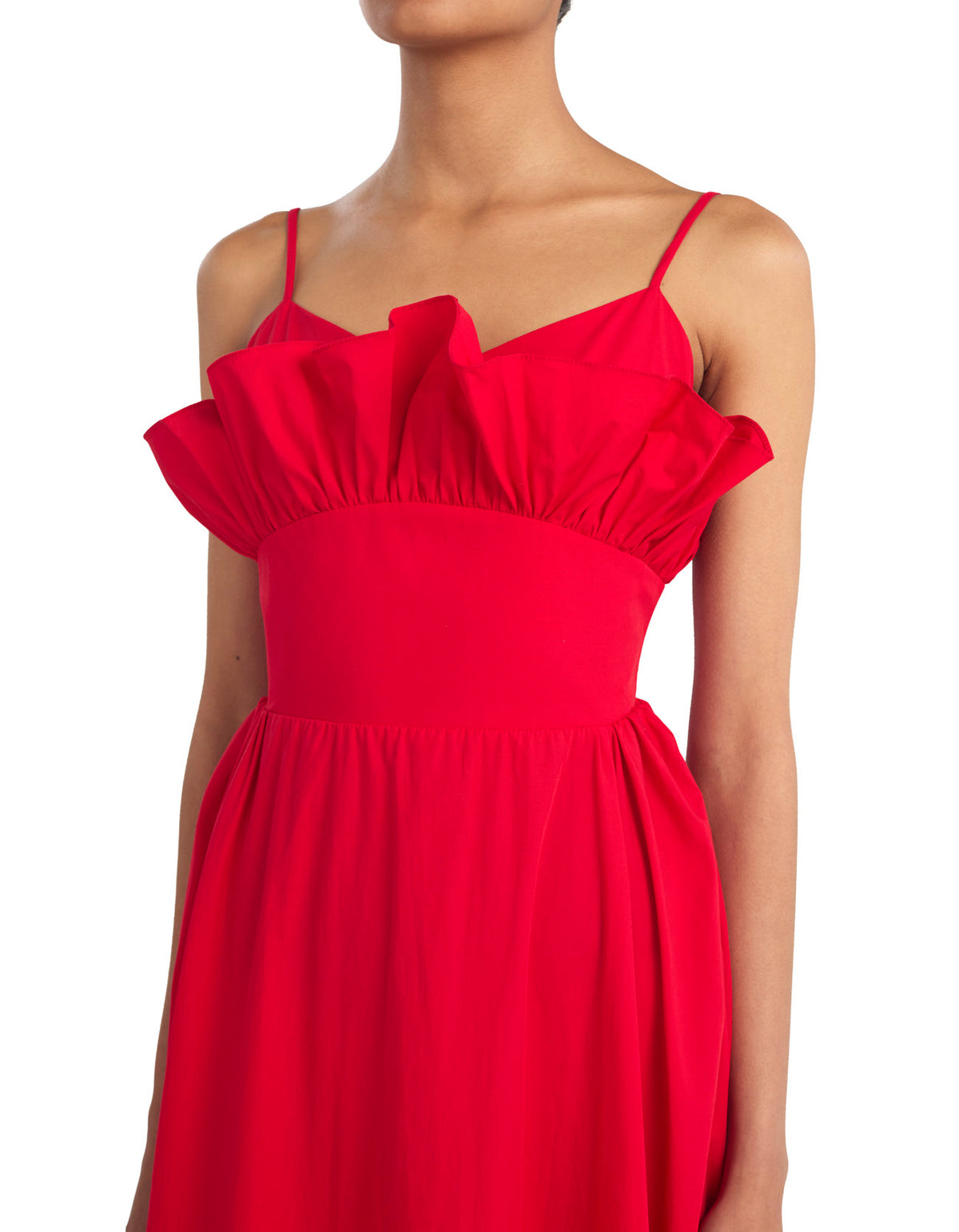 Exclusive Elisabeth Dress Red Cotton