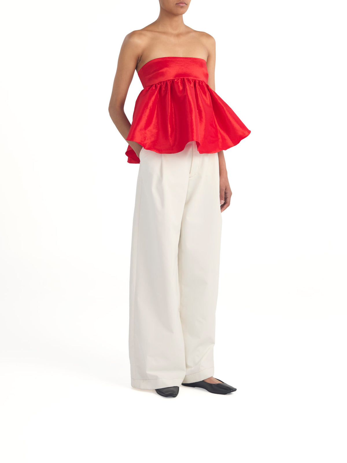 Exclusive Ale Top Red Taffeta