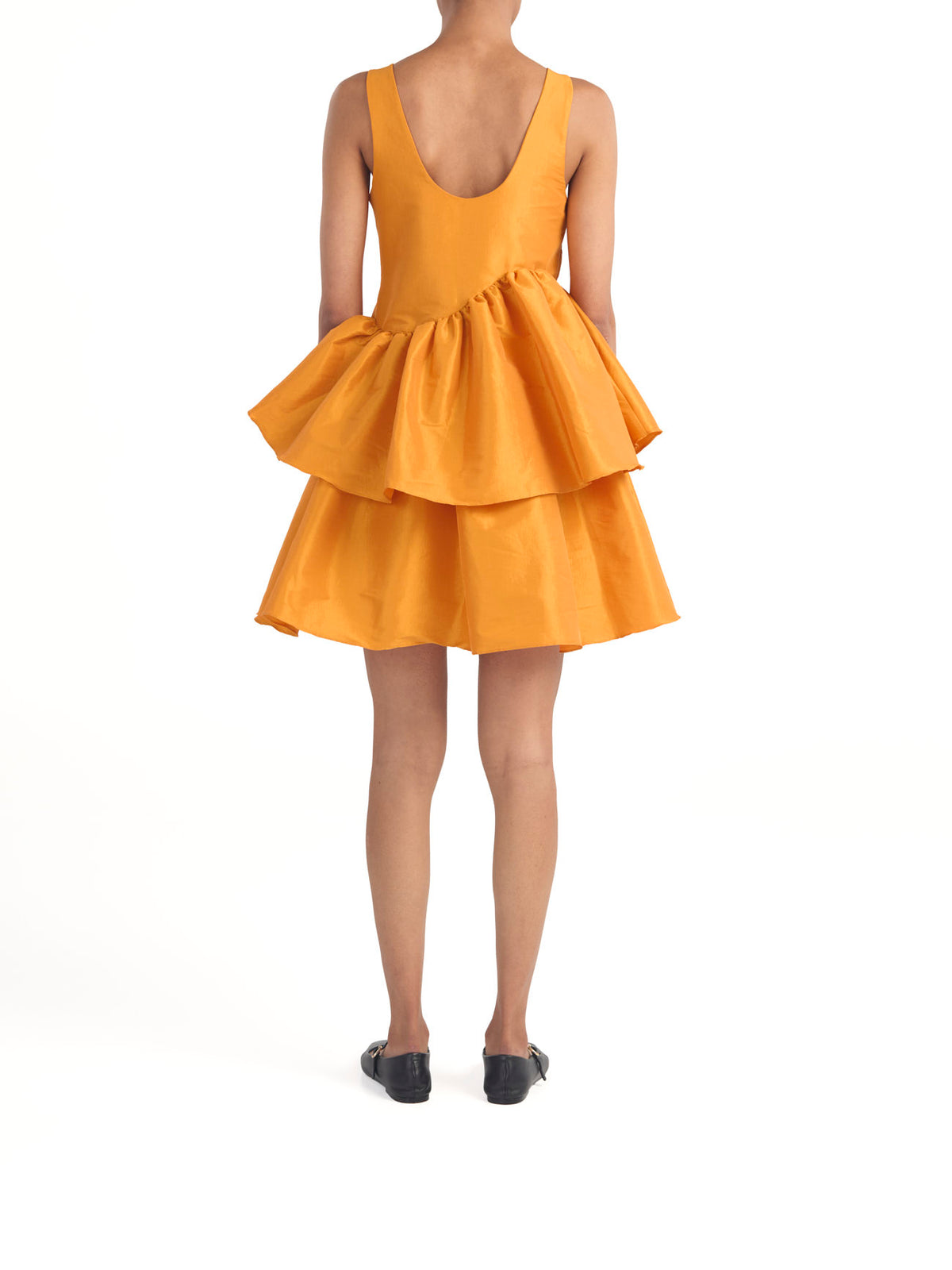 Valeria Dress Orange Taffeta