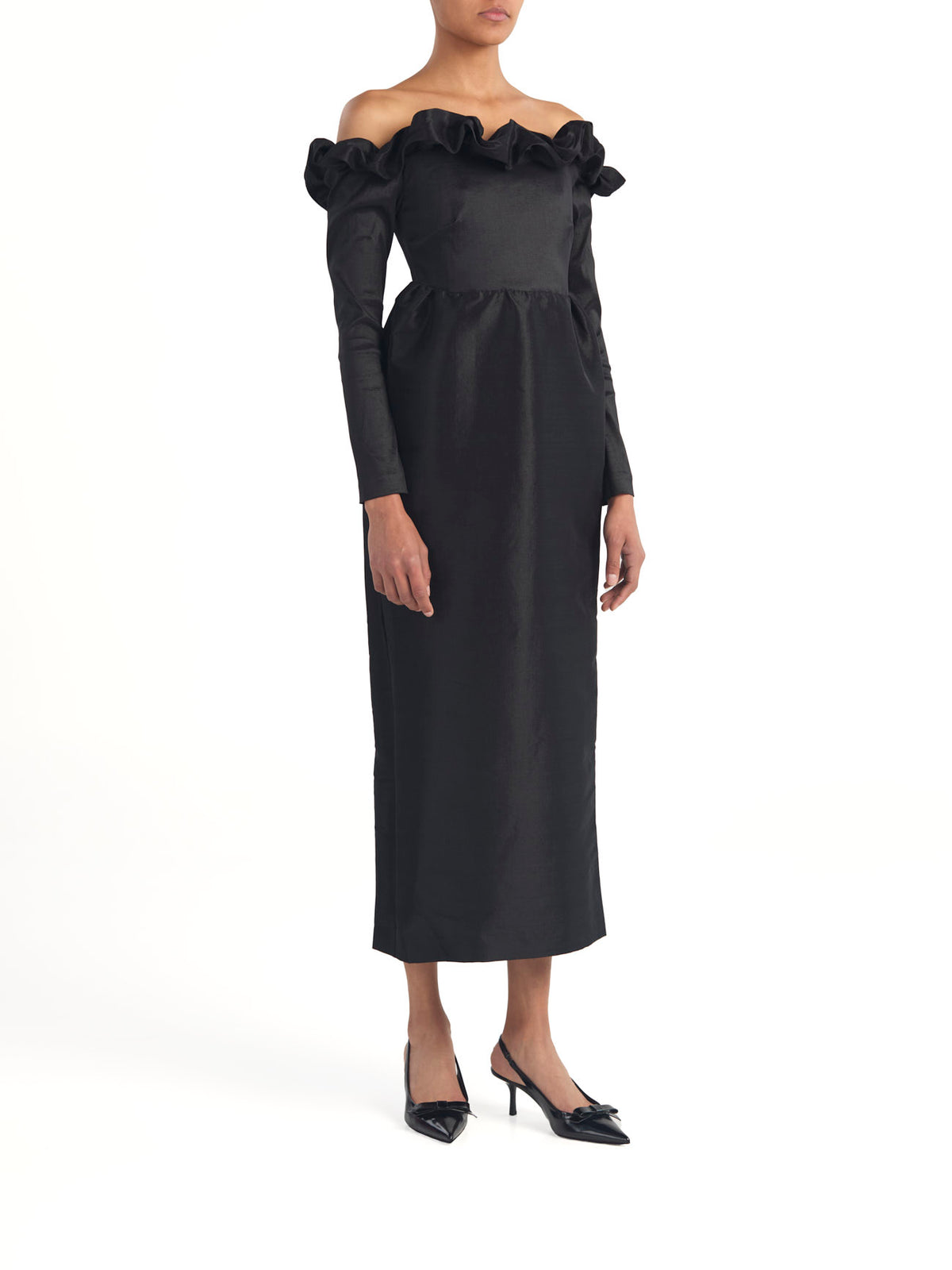 Enya Dress Black Taffeta