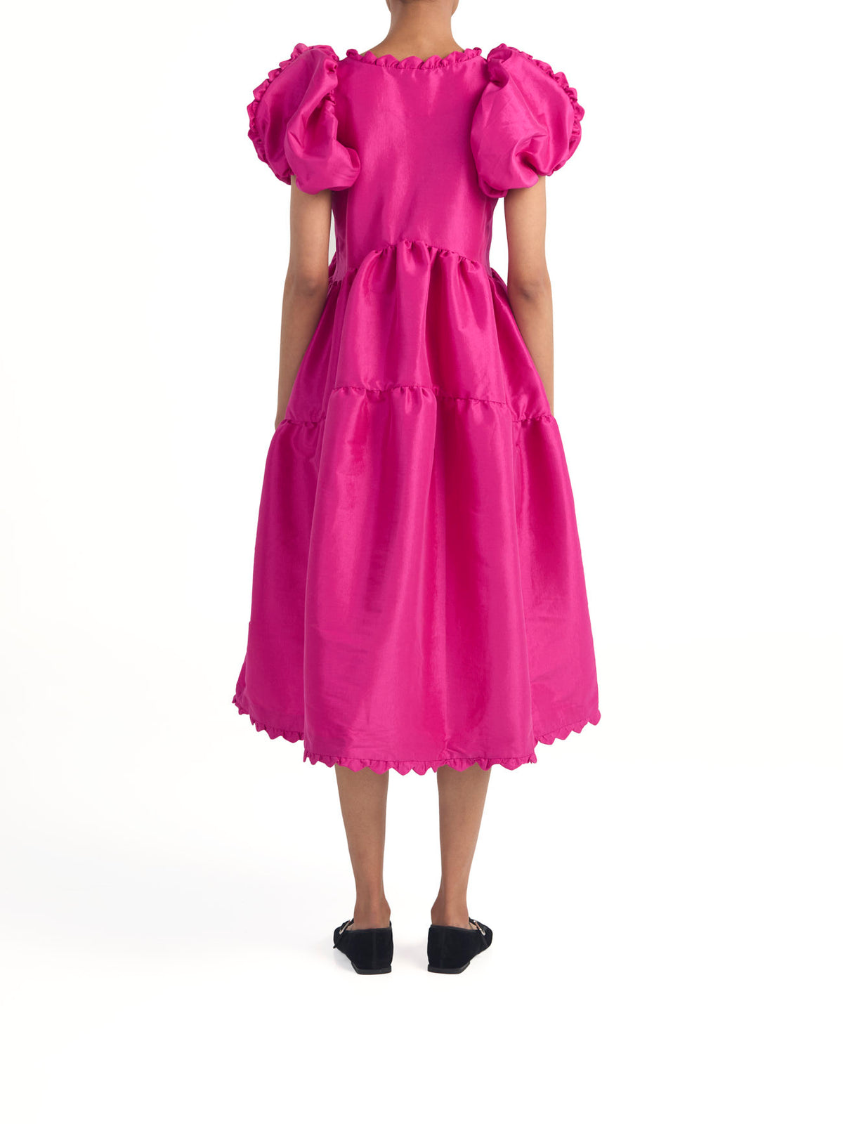 Leana Dress Fuchsia Taffeta