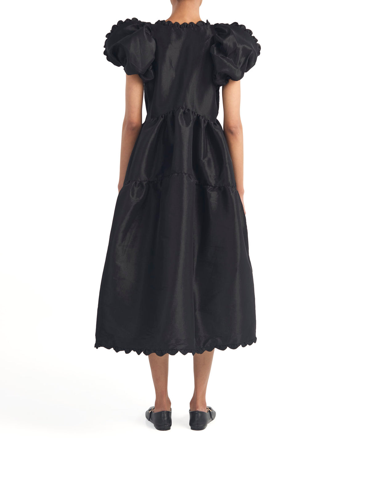 Leana Dress Black Taffeta