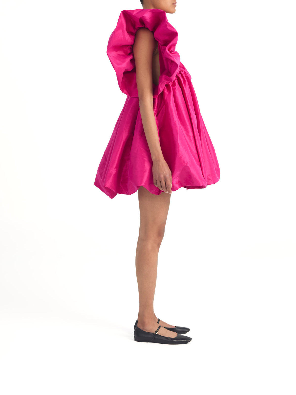 Adri Dress Fuchsia Taffeta