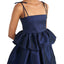 Serena Dress Navy Taffeta