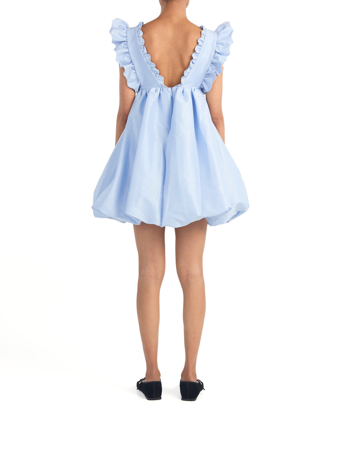 Caroline Dress Baby Blue Taffeta