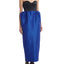 Halima Dress Black & Blue Taffeta