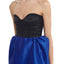 Halima Dress Black & Blue Taffeta