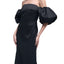 Exclusive Erminia Dress Black Taffeta