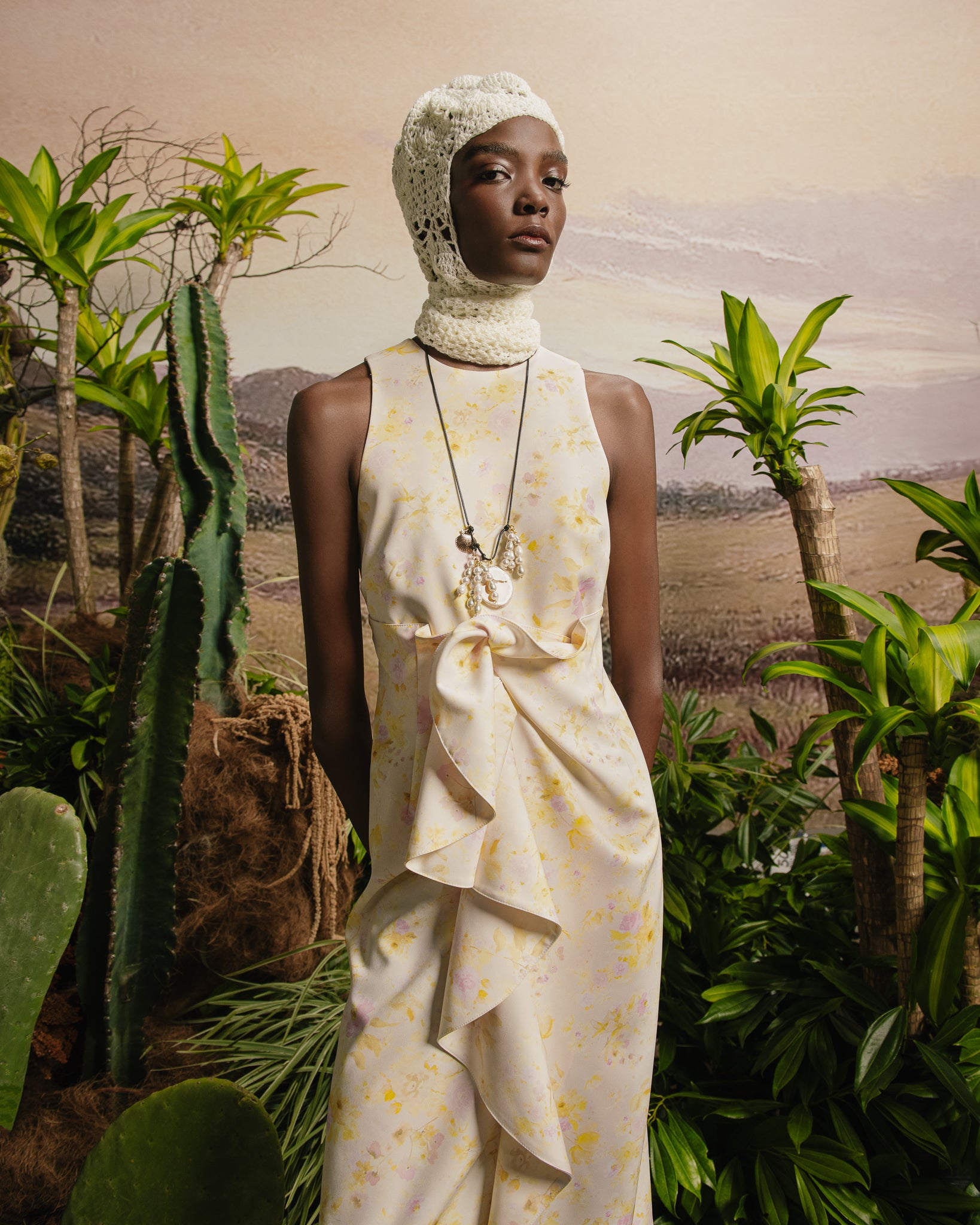 KIKA VARGAS ベスト KIKA VARGAS + NET SUSTAIN Linda appliquéd cotton-poplin maxi dress