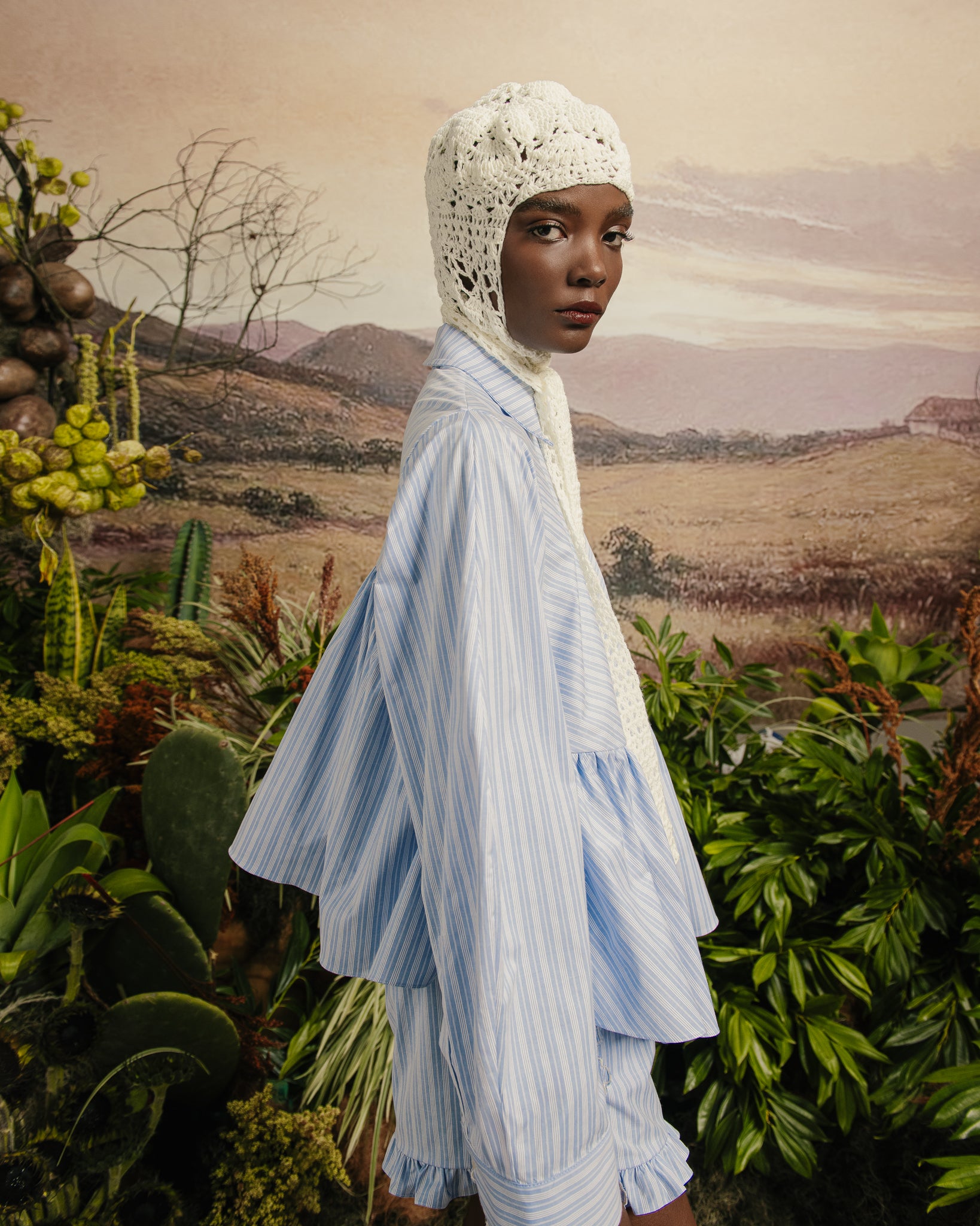 AMBIKA SHIRT BLUE STRIPES COTTON – Kika Vargas